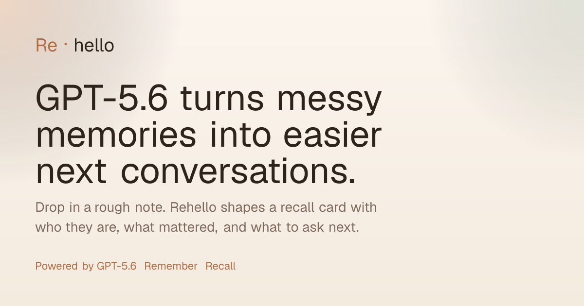 Rehello screenshot
